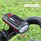 Solar Rechargeable Bicycle Light With 120dB Horn  TYPEC Charging 0