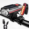 Solar Rechargeable Bicycle Light With 120dB Horn TYPEC Charging 7