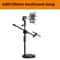 Overhead Tripod With Ring Light Tabletop Shooting Stand With Phone Holder Boom Arm For Photograph 12