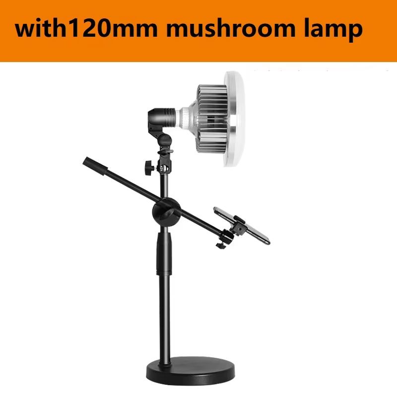Overhead Tripod With Ring Light Tabletop Shooting Stand With Phone Holder Boom Arm For Photograph 12