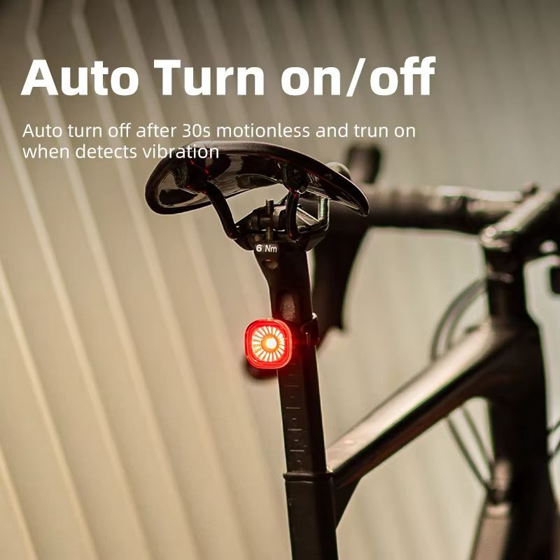 XOSS XR01 Smart Tail Light Auto Brake Sensing Waterproof USB Rechargeable Bicycle Rear Light 1