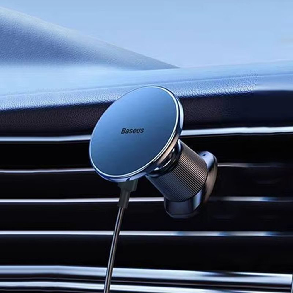 Baseus Magnetic Wireless Car Charger  15W Fast Charging Phone Mount For IPhone 16151413 6