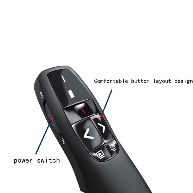 R400 USB Wireless Presenter Red Laser Pointer PowerPoint Remote Control 2