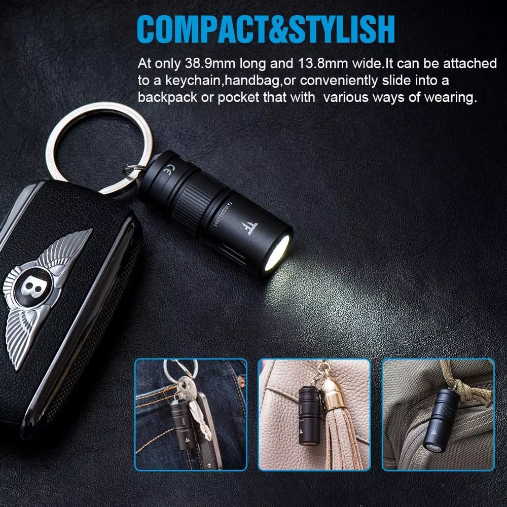 TrustFire Mini2 Rechargeable Keychain Flashlight  250 Lumens Compact EDC Torch 4