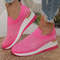 Womens Rhinestone Wedge Sneakers  Breathable Lightweight SlipOn Mesh Casual Shoes 13