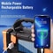 Portable Solar USB Rechargeable LED Flashlight With COB Work Light Power Bank 2