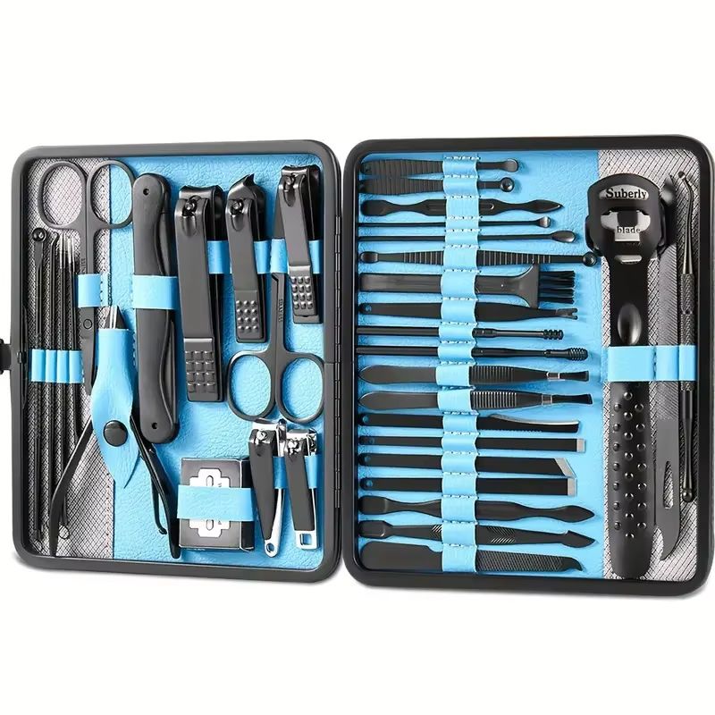 36Piece Professional Manicure And Pedicure Set With Travel Case Complete Nail Care Kit 0