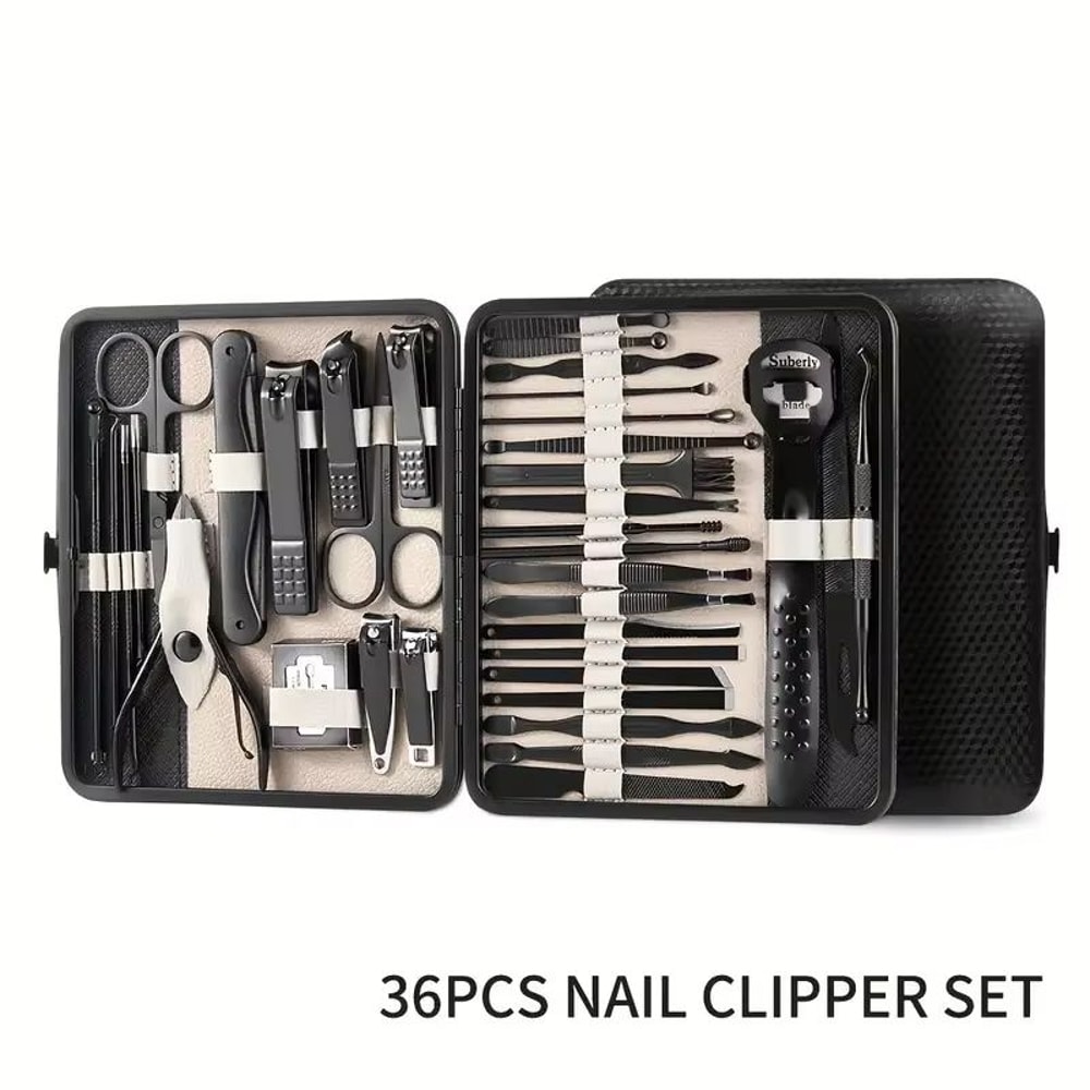 36Piece Professional Manicure And Pedicure Set With Travel Case Complete Nail Care Kit 9