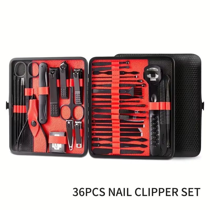 36Piece Professional Manicure And Pedicure Set With Travel Case Complete Nail Care Kit 7