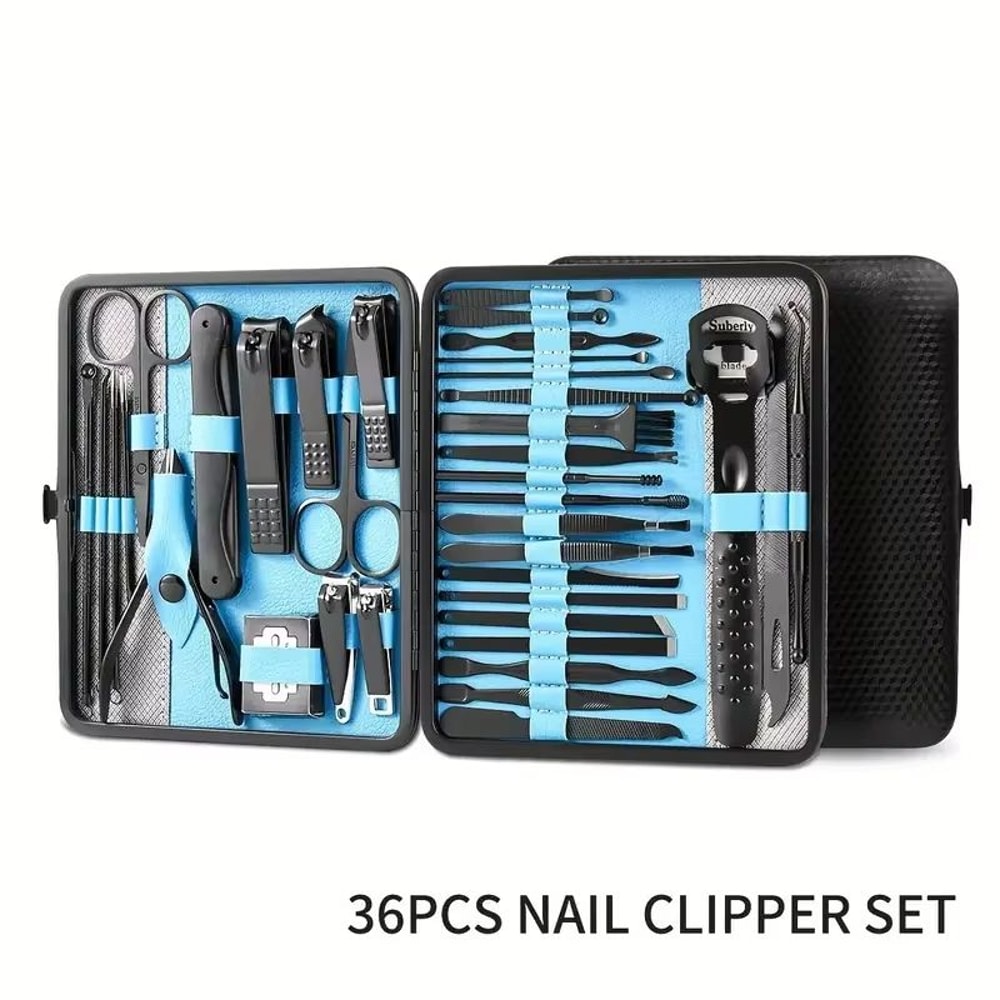 36Piece Professional Manicure And Pedicure Set With Travel Case Complete Nail Care Kit 8