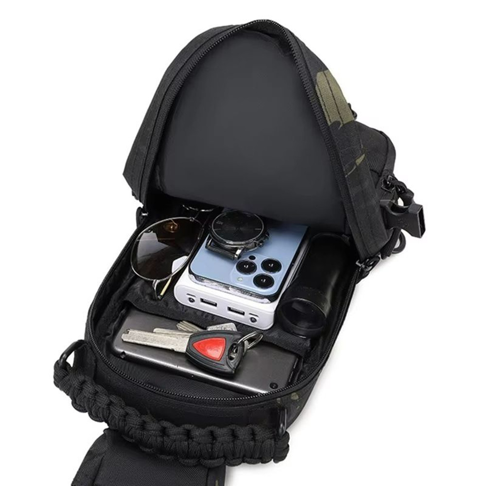 Tactical Chest Sling Bag  Outdoor Camping Backpack With MOLLE System For Hiking Cycling  Everyday C 3