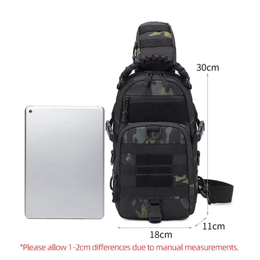 Tactical Chest Sling Bag  Outdoor Camping Backpack With MOLLE System For Hiking Cycling  Everyday C 5