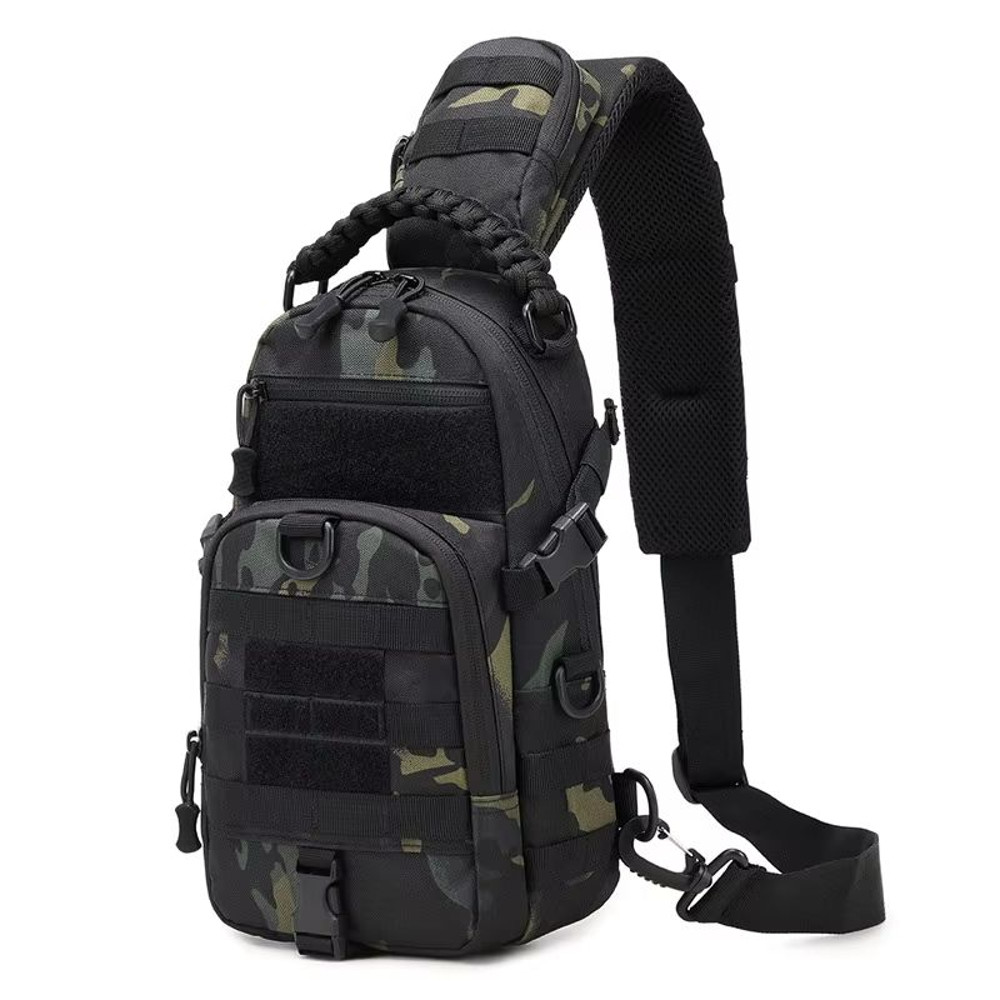Tactical Chest Sling Bag  Outdoor Camping Backpack With MOLLE System For Hiking Cycling  Everyday C 6