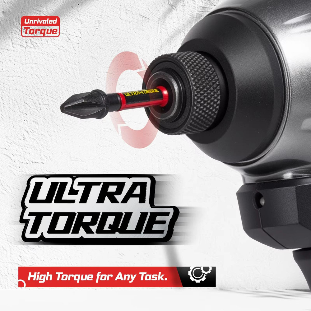 Geinxurn 13Piece Magnetic Screwdriver Bits Set  S2 Steel Impact Driver Bits With ColorCoded Base 2