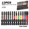 Geinxurn 13Piece Magnetic Screwdriver Bits Set S2 Steel Impact Driver Bits With ColorCoded Base 6