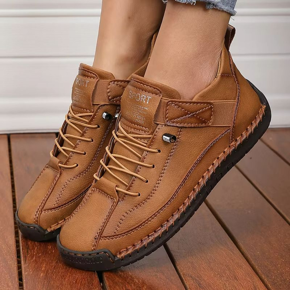 Womens MidTop Boots  Retro British Style AntiSlip Workwear Shoes With Fashionable Design 6