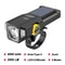 4000mAh Solar Bike Light 2000LM Rechargeable Bicycle Front Light With Zoom Beam COB Red Side Lamp 7