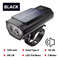 4000mAh Solar Bike Light  2000LM Rechargeable Bicycle Front Light With Zoom Beam  COB Red Side Lamp 6