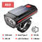 4000mAh Solar Bike Light  2000LM Rechargeable Bicycle Front Light With Zoom Beam  COB Red Side Lamp 8