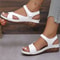 Womens Summer Wedge Sandals Comfortable Casual Low Heel Sandalias De Mujer 6