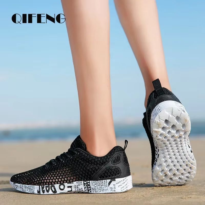 Mens Aqua Mesh Sneakers  Lightweight Summer Water Shoes For Beach  Casual Wear 1