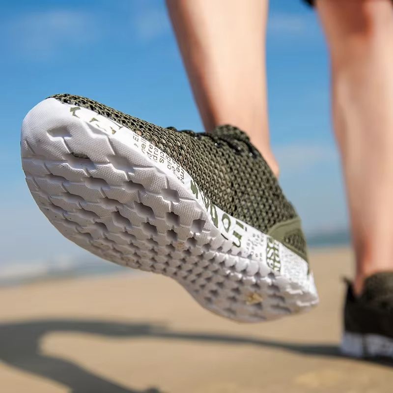 Mens Aqua Mesh Sneakers  Lightweight Summer Water Shoes For Beach  Casual Wear 3