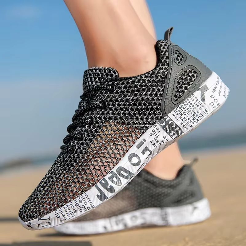 Mens Aqua Mesh Sneakers  Lightweight Summer Water Shoes For Beach  Casual Wear 7
