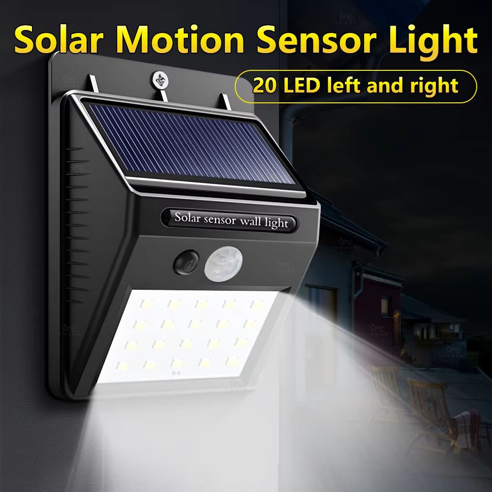 4Pack Solar Outdoor Wall Lights With Motion Sensor  Waterproof LED Security Lighting For Garden Pat 1