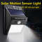 4Pack Solar Outdoor Wall Lights With Motion Sensor  Waterproof LED Security Lighting For Garden Pat 1
