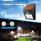 4Pack Solar Outdoor Wall Lights With Motion Sensor Waterproof LED Security Lighting For Garden Pat 2