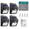 4Pack Solar Outdoor Wall Lights With Motion Sensor Waterproof LED Security Lighting For Garden Pat 7