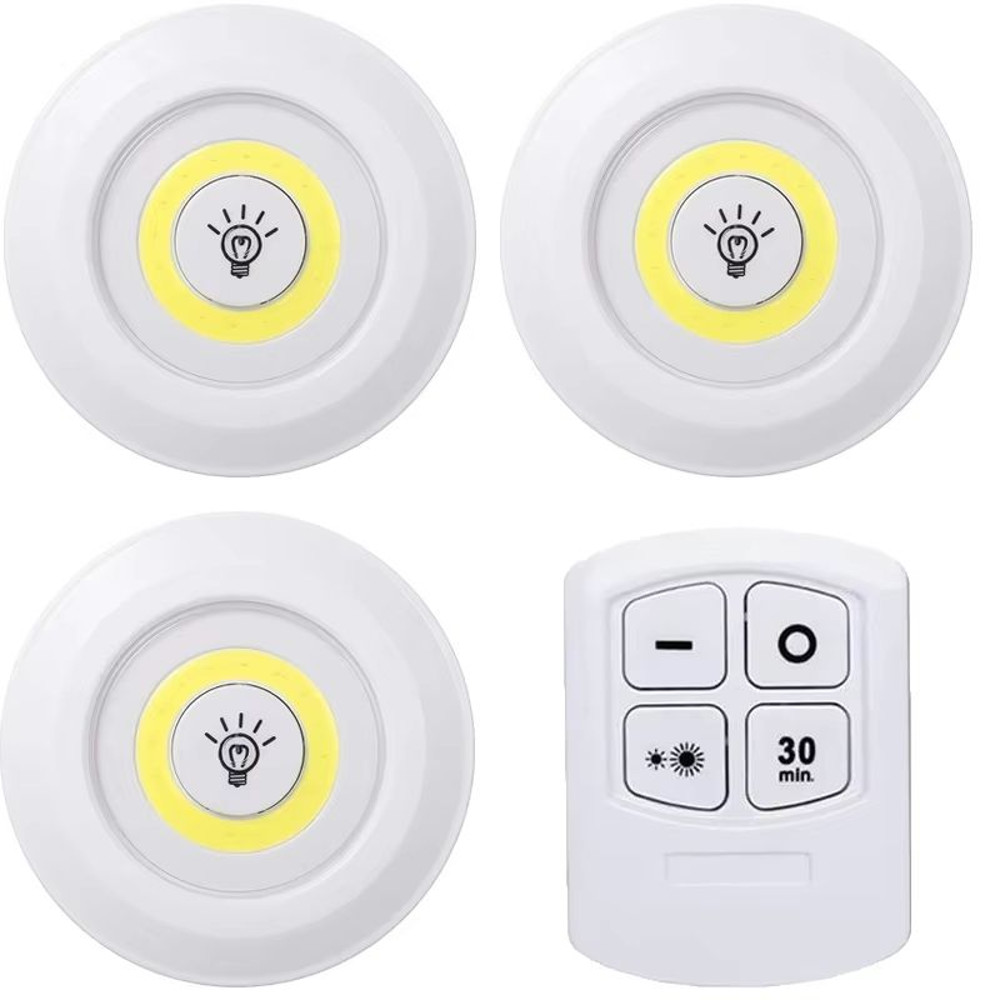 Dimmable LED Under Cabinet Lights With Remote  Battery Operated Closet  Wardrobe Lighting 9