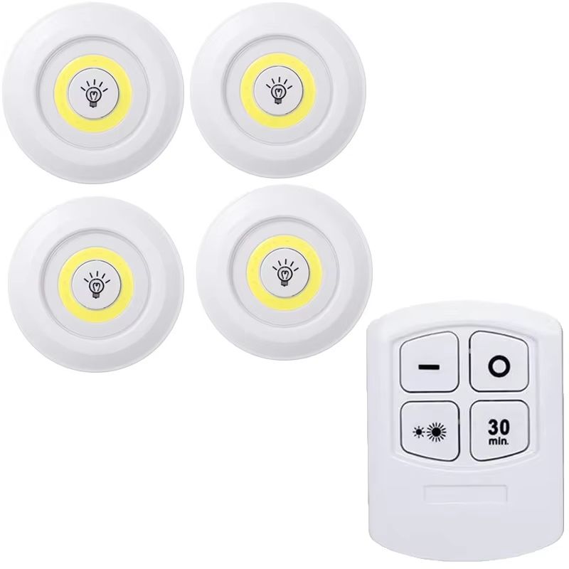 Dimmable LED Under Cabinet Lights With Remote  Battery Operated Closet  Wardrobe Lighting 10