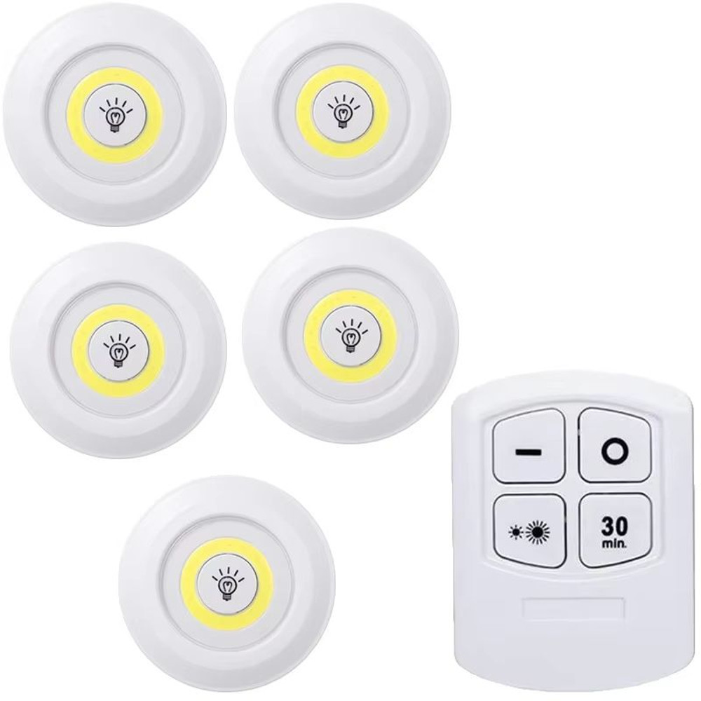 Dimmable LED Under Cabinet Lights With Remote  Battery Operated Closet  Wardrobe Lighting 11