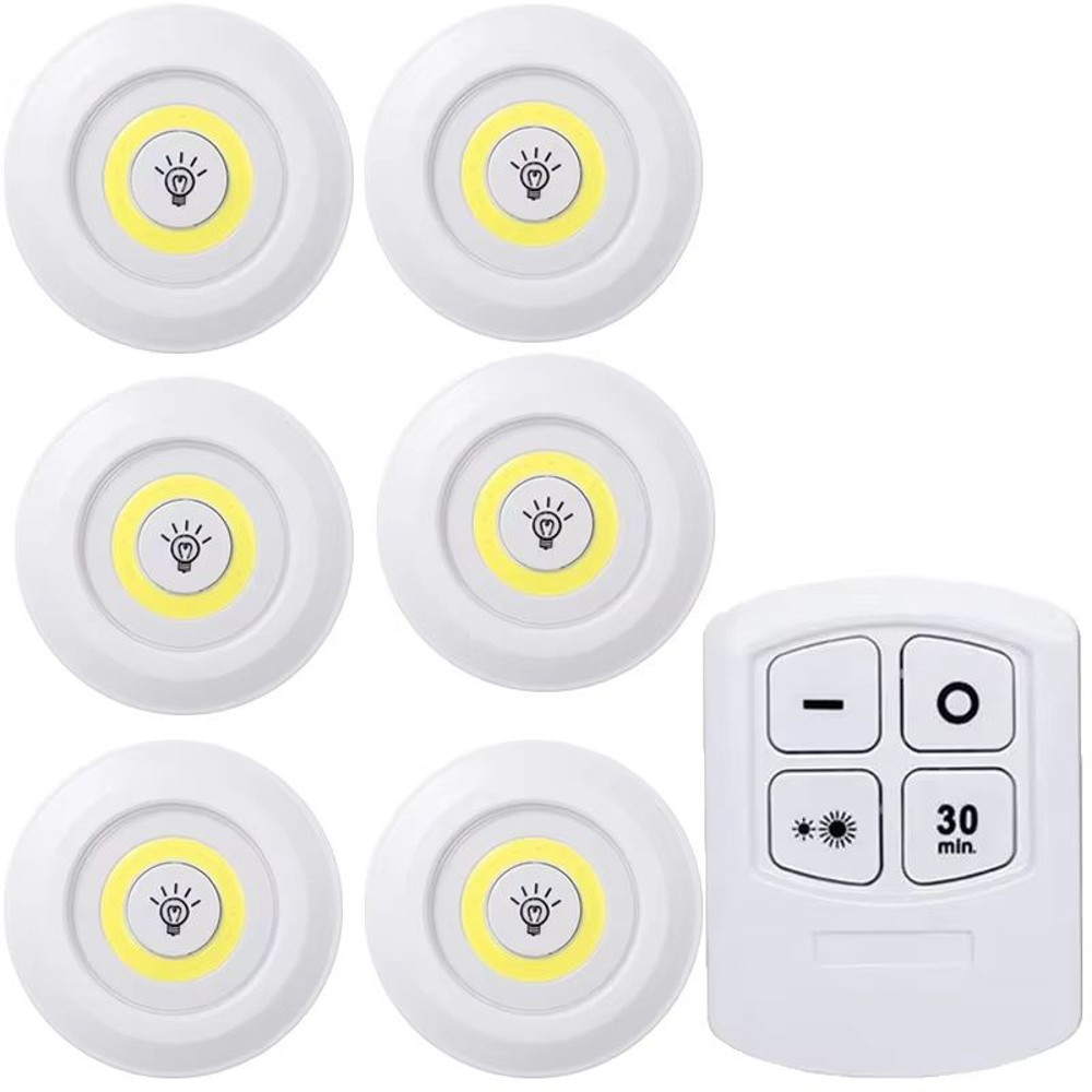 Dimmable LED Under Cabinet Lights With Remote  Battery Operated Closet  Wardrobe Lighting 12