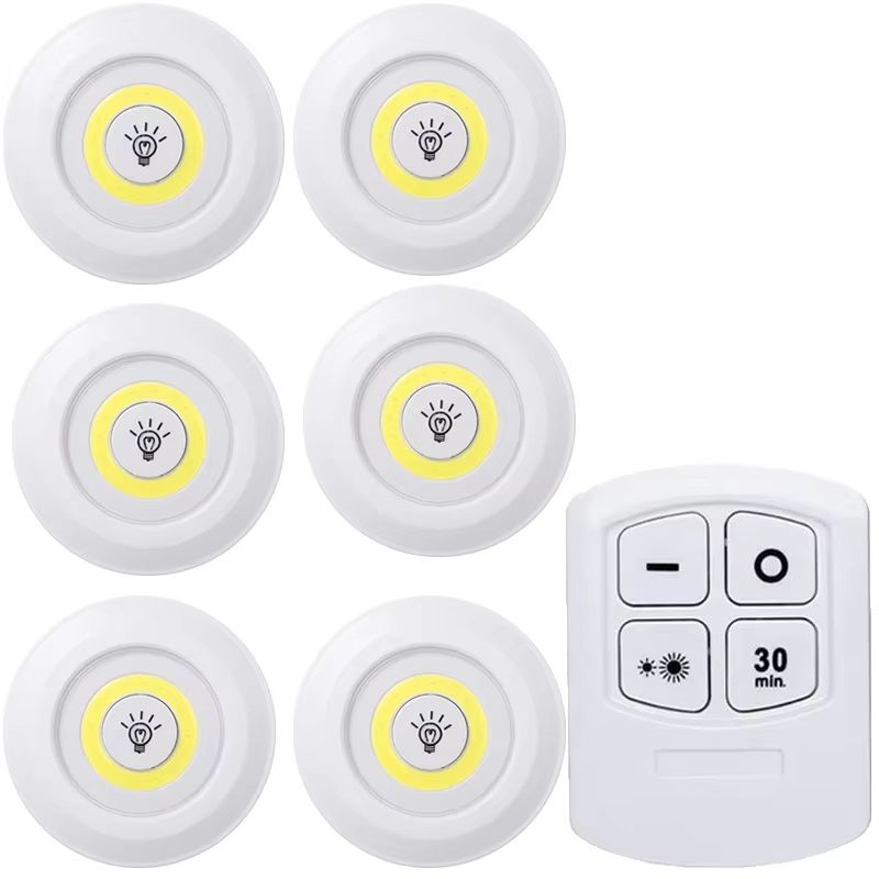 Dimmable LED Under Cabinet Lights With Remote  Battery Operated Closet  Wardrobe Lighting 12
