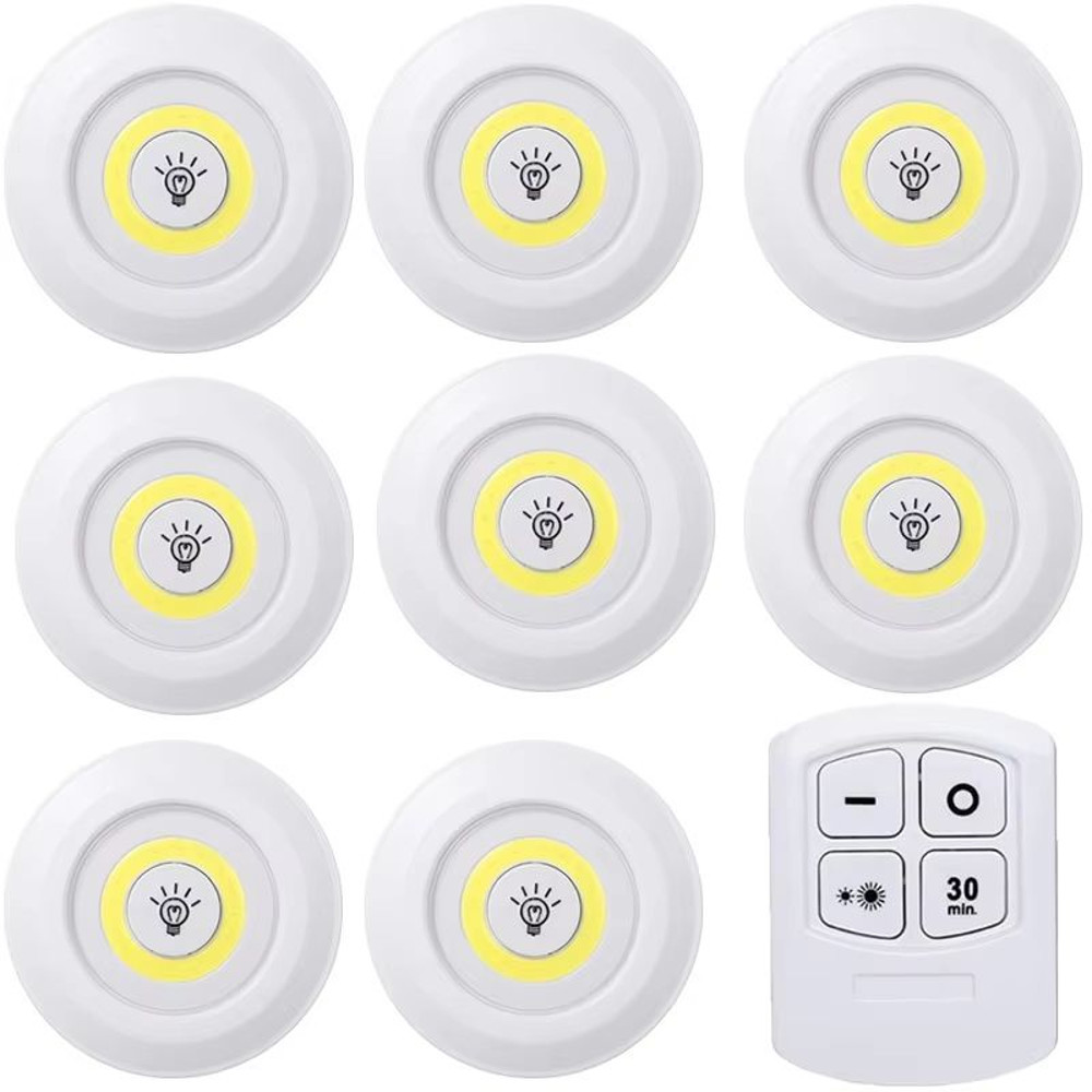 Dimmable LED Under Cabinet Lights With Remote  Battery Operated Closet  Wardrobe Lighting 14