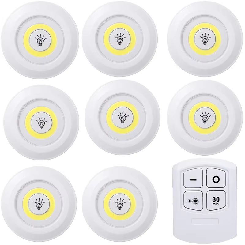 Dimmable LED Under Cabinet Lights With Remote  Battery Operated Closet  Wardrobe Lighting 14