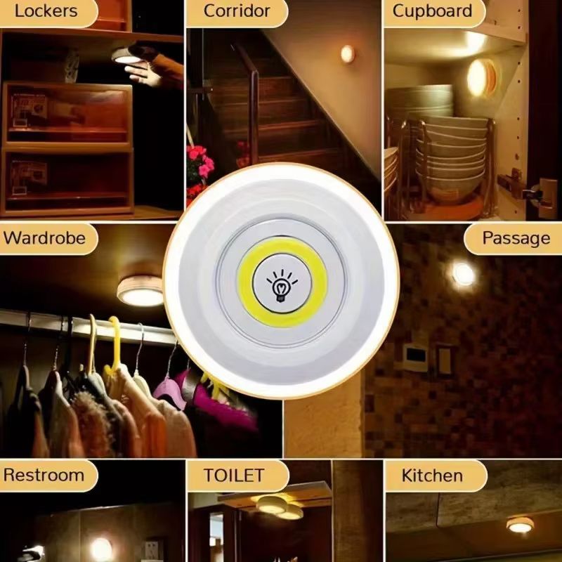Dimmable LED Under Cabinet Lights With Remote  Battery Operated Closet  Wardrobe Lighting 4