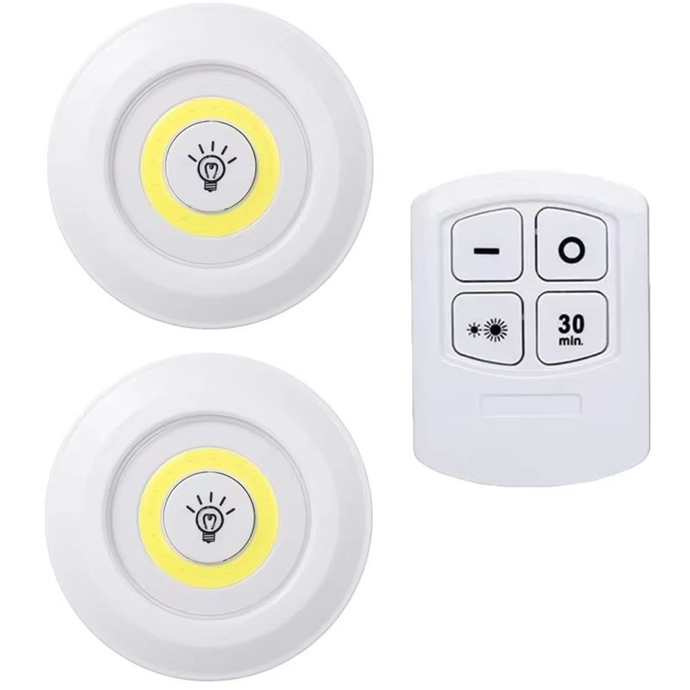 Dimmable LED Under Cabinet Lights With Remote  Battery Operated Closet  Wardrobe Lighting 8