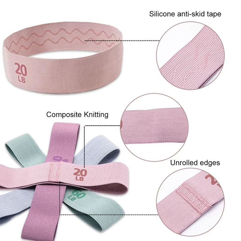Resistance Bands For Legs And Glutes  Booty Thigh  Hip Workout Bands For Fitness And Yoga 4