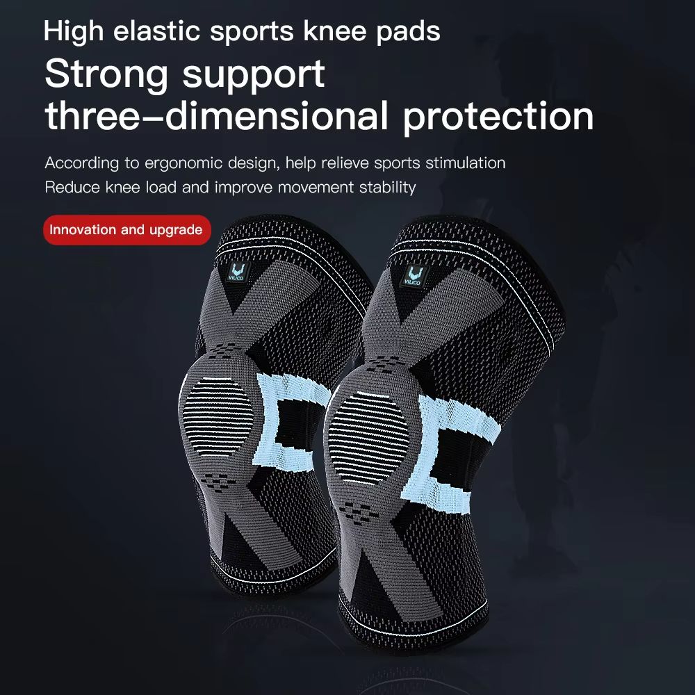 Fitness Knee Brace With Silicone Padding  Compression Support Sleeve For Sports And Joint Protectio 1