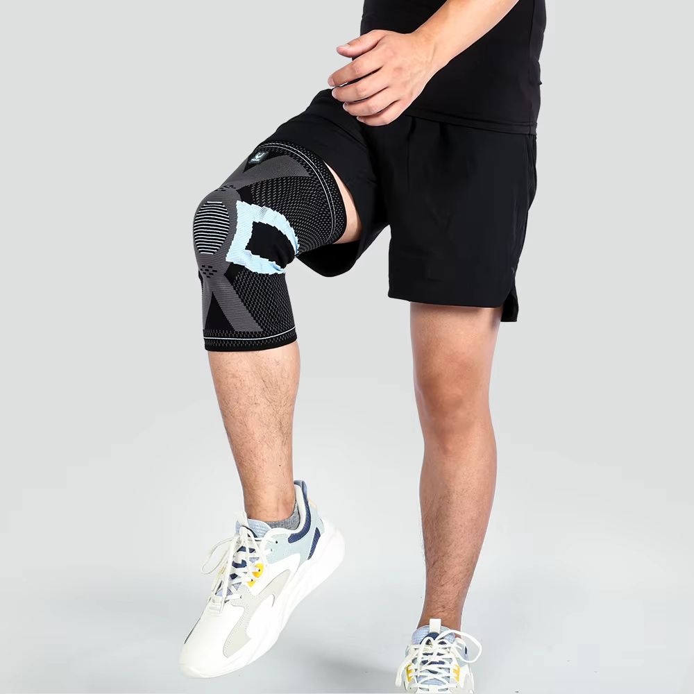 Fitness Knee Brace With Silicone Padding  Compression Support Sleeve For Sports And Joint Protectio 4