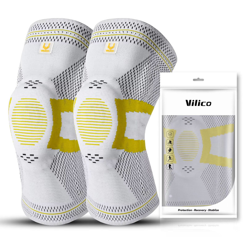 Fitness Knee Brace With Silicone Padding  Compression Support Sleeve For Sports And Joint Protectio 6