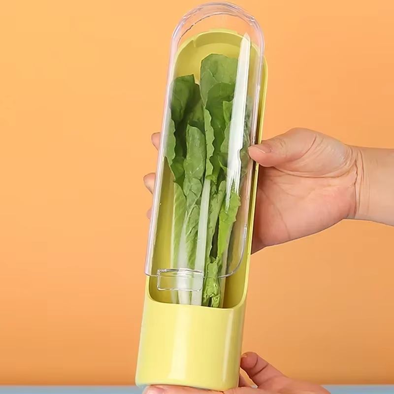 FreshKeeping Herb Saver Container  Durable Kitchen Storage For Leafy Greens 9