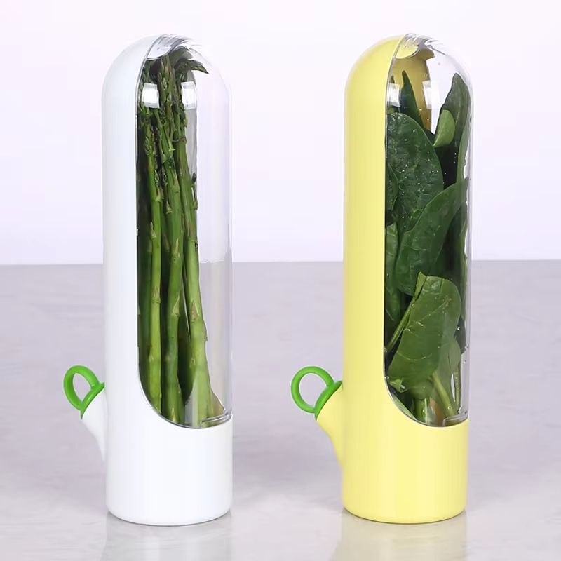 FreshKeeping Herb Saver Container  Durable Kitchen Storage For Leafy Greens 8