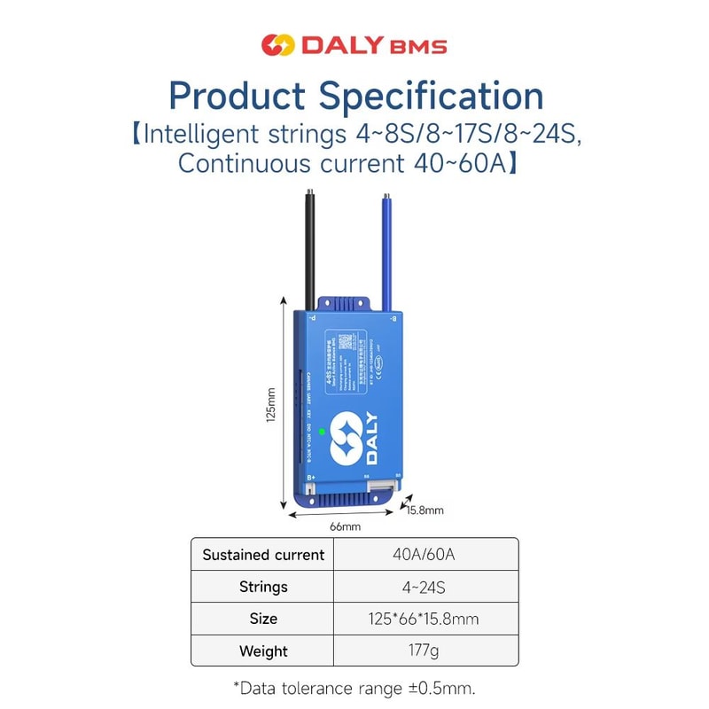 Daly Smart BMS With Bluetooth Active Balance System For LiFePO4 Liion LTO NMC Batteries 4