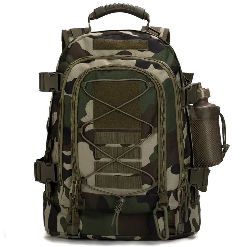 60L Tactical Backpack For Men Expandable Military Hiking And Camping Rucksack 10