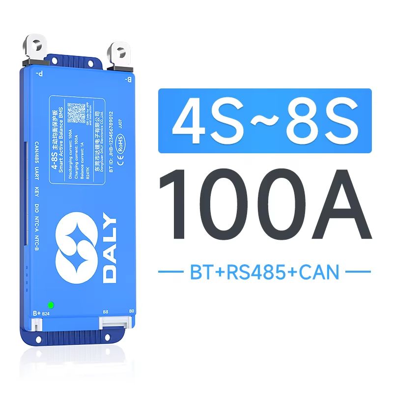 Daly 100 Smart BMS With Bluetooth Advanced Battery Management System For LiFePO4 Liion LTO Packs 8