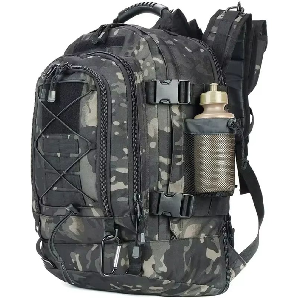 Extra Large 60L Tactical Backpack WaterResistant Outdoor Hiking Travel Pack With Laptop Compartme 7
